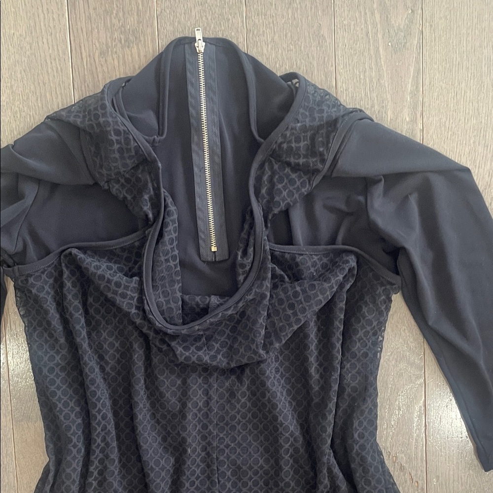 Simon Chang Elegant Black Mesh Overlay Evening Dress 🔥 Size Medium - Picture 12 of 17